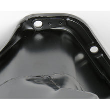 Load image into Gallery viewer, 5579-Chevy-283350-Sb-Steel-Engine-Oil-Pan-W-Kickouts-Street--Strip-Style-7Qt-Black
