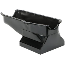 Load image into Gallery viewer, 5579-Chevy-283350-Sb-Steel-Engine-Oil-Pan-W-Kickouts-Street--Strip-Style-7Qt-Black