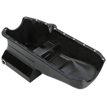 Load image into Gallery viewer, 5579-Chevy-283350-Sb-Steel-Engine-Oil-Pan-W-Kickouts-Street--Strip-Style-7Qt-Black