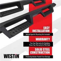 Westin 56-12785 HDX Drop Nerf Step Bars for Select Toyota Tacoma