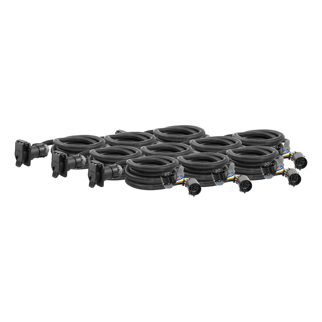 CURT 56000010 10' Custom Wiring Extension Harnesses (Adds 7-Way RV Blade to Truck Bed, 10-Pk) for Select Chevrolet Silverado 1500, Chevrolet Silverado Classic, Chevrolet Silverado HD, Chevrolet Silverado HD Classic, Chevrolet Silverado LD, Chevrolet