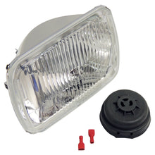 Load image into Gallery viewer, Crown Automotive Jeep Replacement 56000887 Left or Right Headlight for Jeep XJ Cherokee, Export only. Bulb not included. for Select Jeep Cherokee