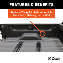 Load image into Gallery viewer, CURT 56000 10' Custom Wiring Extension Harness (Adds 7-Way RV Blade to Truck Bed) for Select Chevrolet Silverado 1500, Chevrolet Silverado Classic, Chevrolet Silverado HD, Chevrolet Silverado HD Classic, Chevrolet Silverado LD, Chevrolet Silverado 2500,