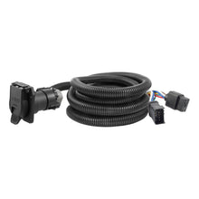 Load image into Gallery viewer, CURT 56001 10' Custom Wiring Extension Harness (Adds 7-Way RV Blade to Truck Bed) for Select Dodge Dakota, Dodge Ram 1500, Dodge Ram 2500, Dodge Ram