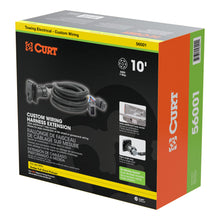 Load image into Gallery viewer, CURT 56001 10' Custom Wiring Extension Harness (Adds 7-Way RV Blade to Truck Bed) for Select Dodge Dakota, Dodge Ram 1500, Dodge Ram 2500, Dodge Ram