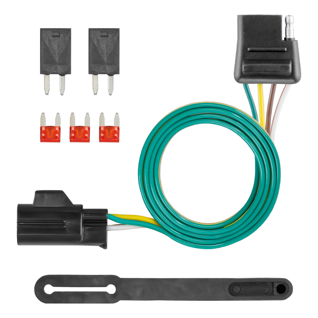 CURT 56012 Custom Wiring Connector, 4-Way Flat Output, Select Equinox, XL-7, Torrent