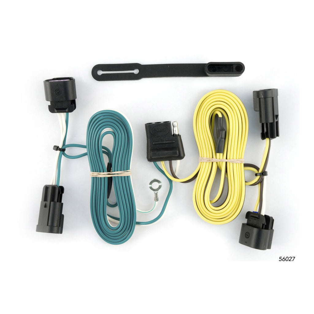 CURT 56027 Custom Wiring, 4-Way Flat, Select Buick Enclave, Chevrolet Malibu, Traverse