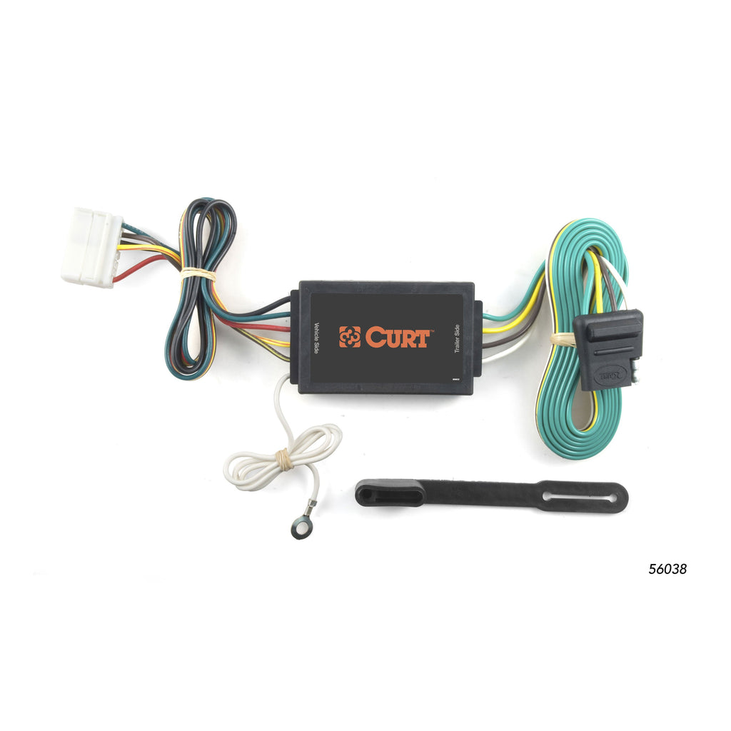CURT 56038 Custom Wiring Connector, 4-Way Flat Output, Select Acura MDX