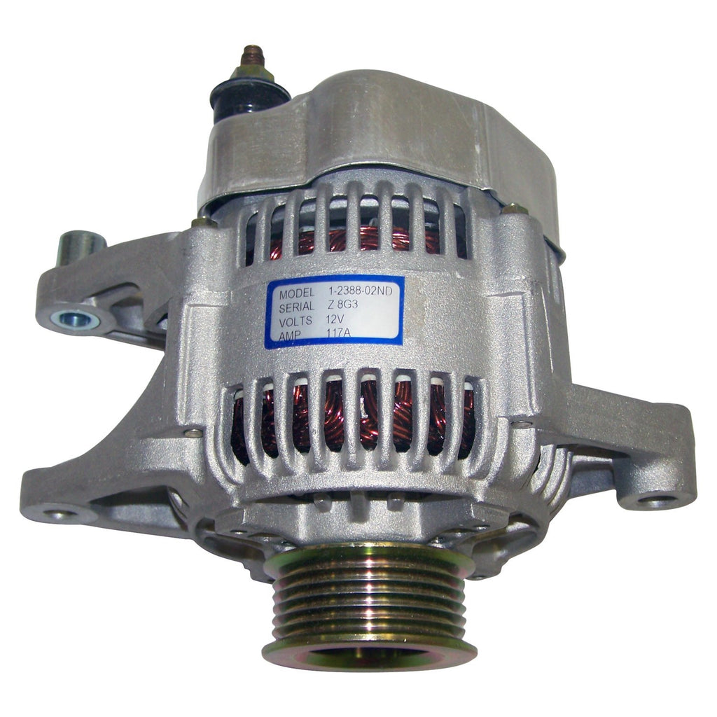 Crown Automotive Jeep Replacement 56041822AA Alternator for Select 1999-00 Jeep TJ Wrangler and XJ Cherokee, 117 Amp