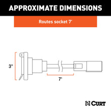 Load image into Gallery viewer, CURT 56080 7' 7-Way RV Blade Extension Harness (Routes to Truck Bed)