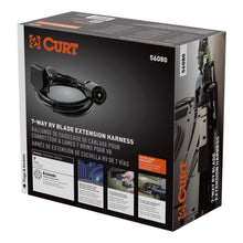 Load image into Gallery viewer, CURT 56080 7' 7-Way RV Blade Extension Harness (Routes to Truck Bed)
