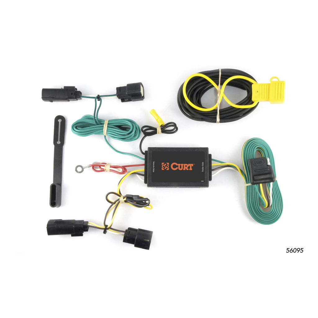 CURT 56095 Custom Wiring Harness, 4-Way Flat Output, Select Lincoln MKT
