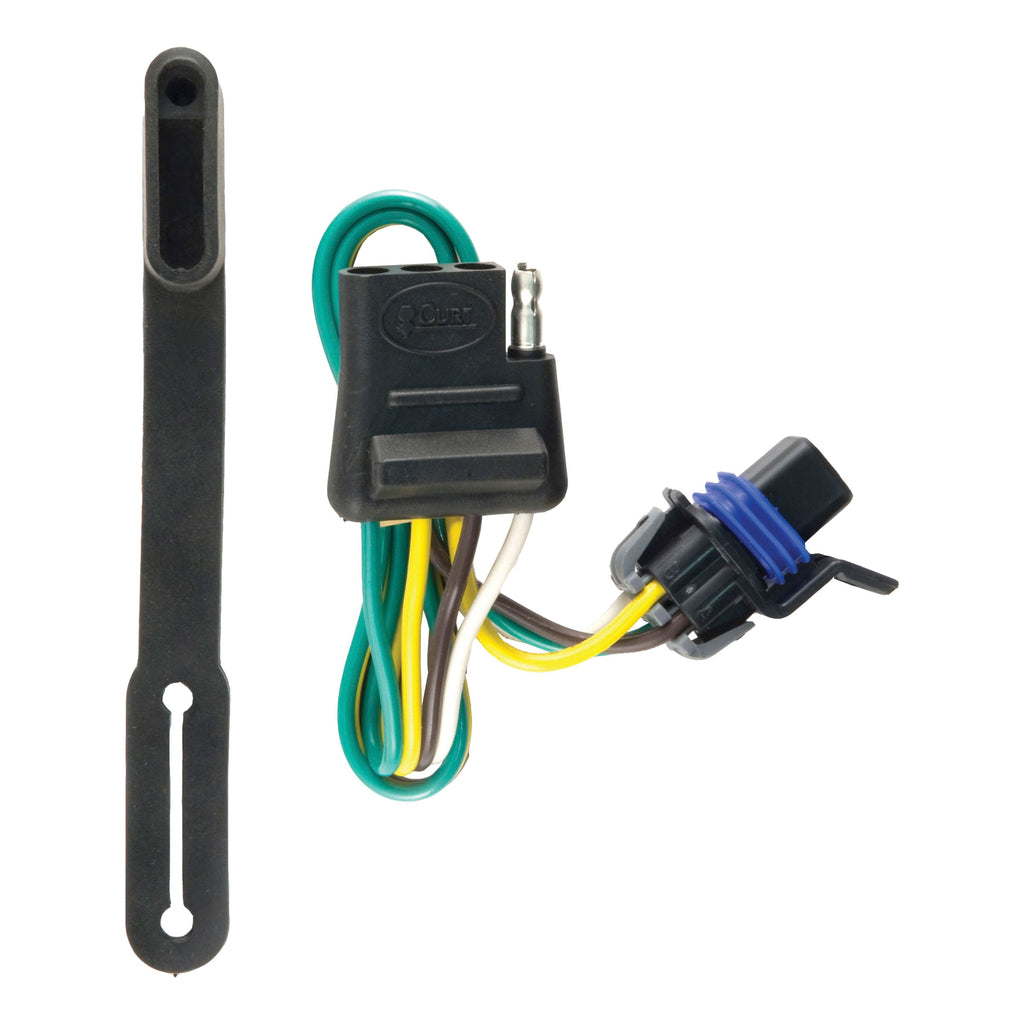 CURT 56096 Custom Wiring Connector, 4-Way Flat Output, Select Cadillac SRX