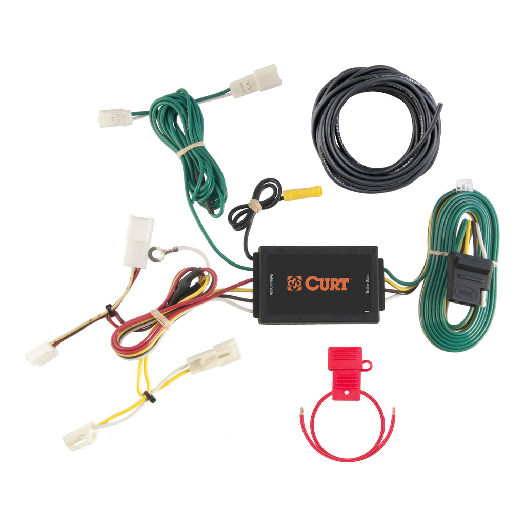 CURT 56106 Custom Wiring Harness, 4-Way Flat Output, Select Toyota Sienna