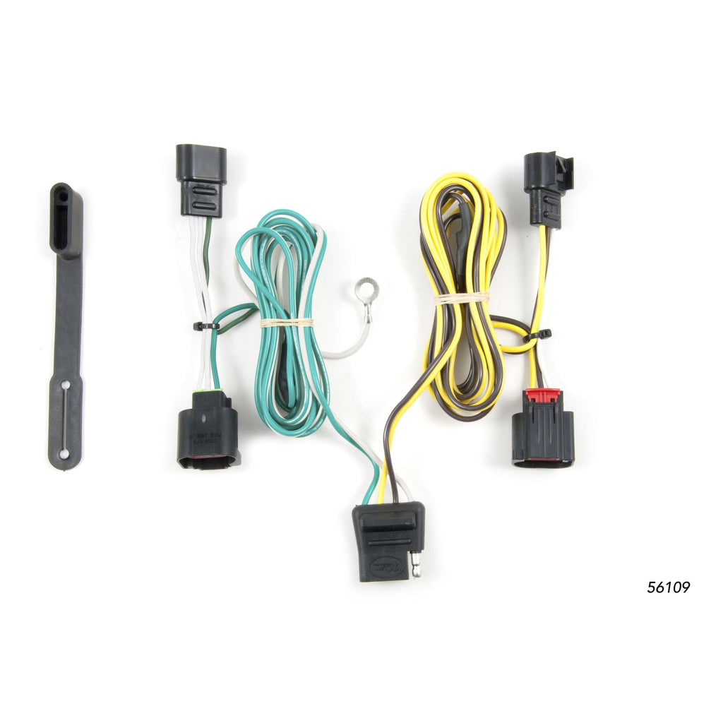 CURT 56109 Custom Wiring Harness, 4-Way Flat, Select Dodge Journey without LED Lights