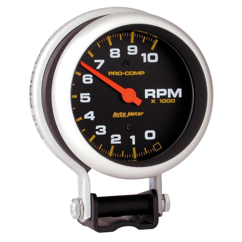 AutoMeter 5610 GAUGE, TACHOMETER, 3 3/4", 10K RPM, PEDESTAL, PRO-COMP