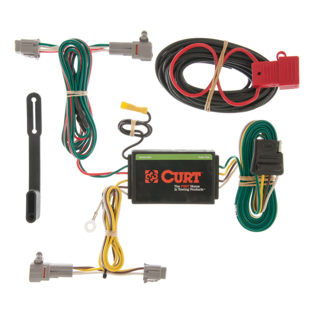 CURT 56111 Custom Wiring Harness, 4-Way Flat Output, Select Subaru Impreza Hatchback