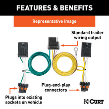 Load image into Gallery viewer, CURT 56114 Custom Wiring Harness; 4-Way Flat Output; Select Ford Fiesta Sedan - Truck Part Superstore