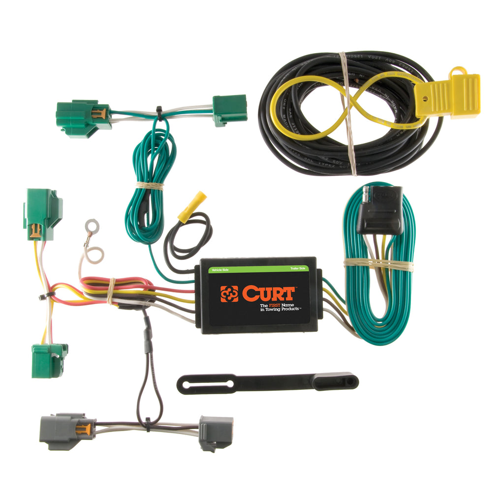 CURT 56119 Custom Wiring Harness; 4-Way Flat Output; Select Volvo C70 T5 - Truck Part Superstore