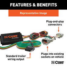 Load image into Gallery viewer, CURT 56120 Custom Wiring Harness, 4-Way Flat Output, Select Ford Edge