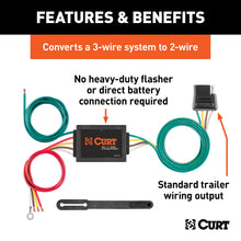 Load image into Gallery viewer, CURT 56130 Non-Powered 3-to-2-Wire Taillight Converter