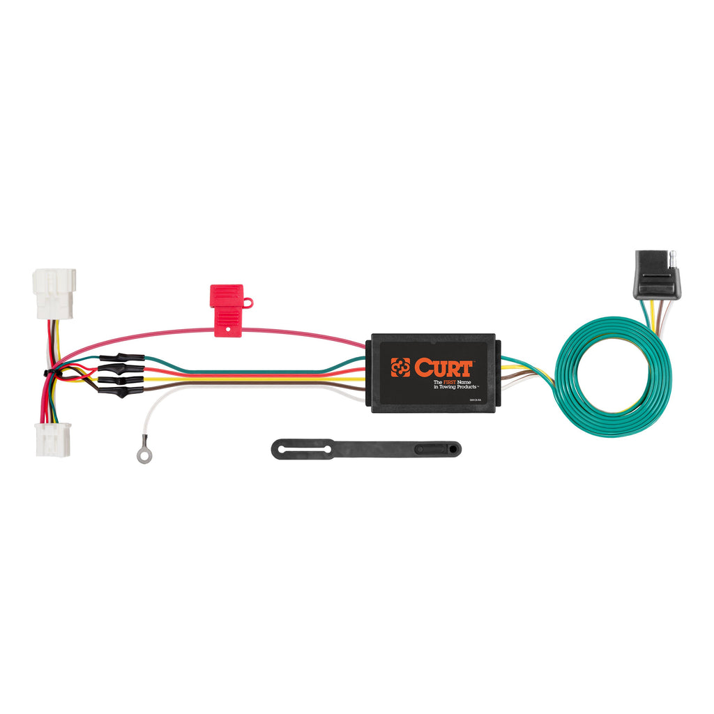 CURT 56158 Custom Wiring Harness, 4-Way Flat Output, Select Honda CR-V