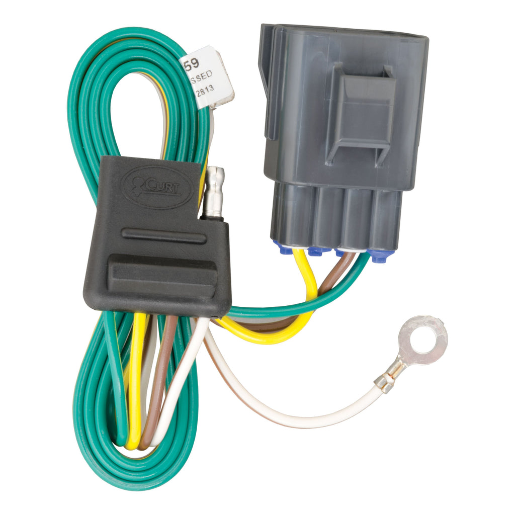 CURT 56159 Custom Wiring Connector, 4-Way Flat Output, Select Land Rover Evoque