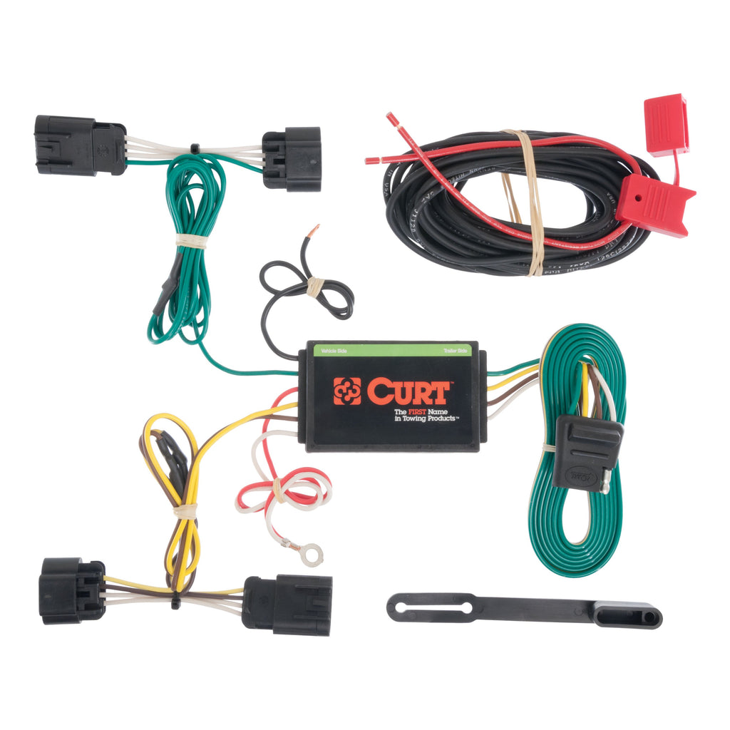 CURT 56179 Custom Wiring Harness, 4-Way Flat Output, Select Dodge Dart
