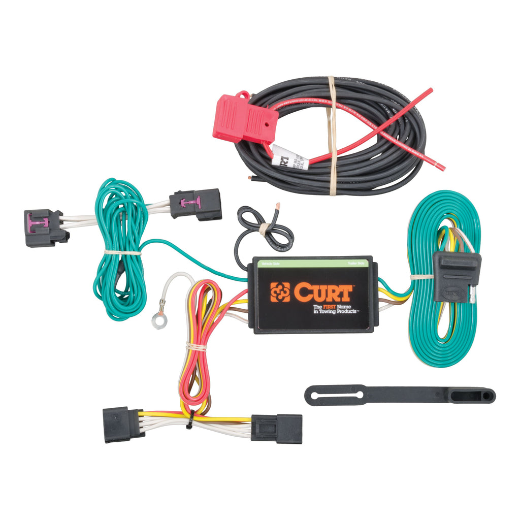 CURT 56214 Custom Wiring Harness, 4-Way Flat Output, Select Chevrolet Cruze