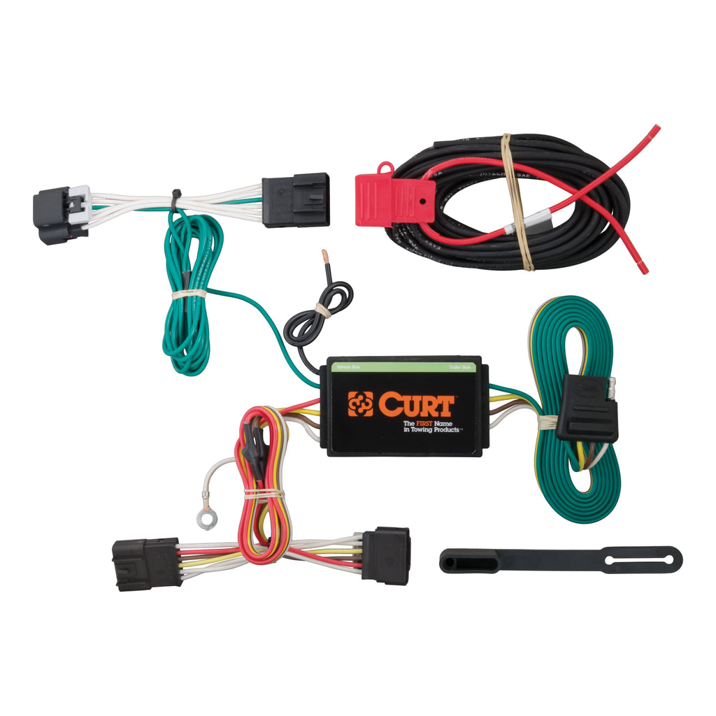 CURT 56216 Custom Wiring Harness, 4-Way Flat Output, Select Buick Encore