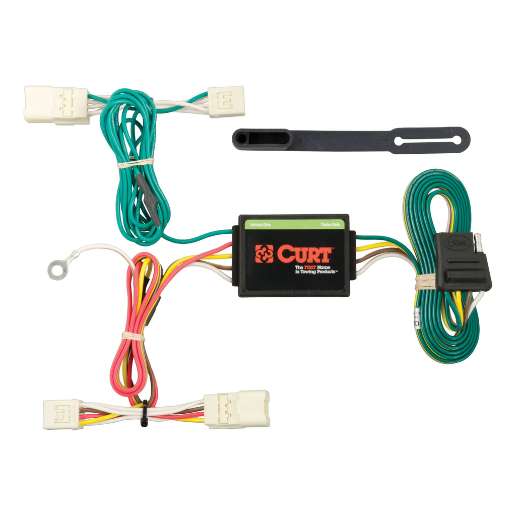 CURT 56223 Custom Wiring Harness, 4-Way Flat Output, Select Mitsubishi Mirage, G4