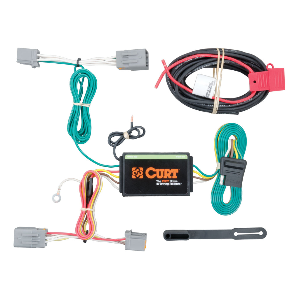 CURT 56224 Custom Wiring Harness, 4-Way Flat Output, Select Volvo S60, Cross Country