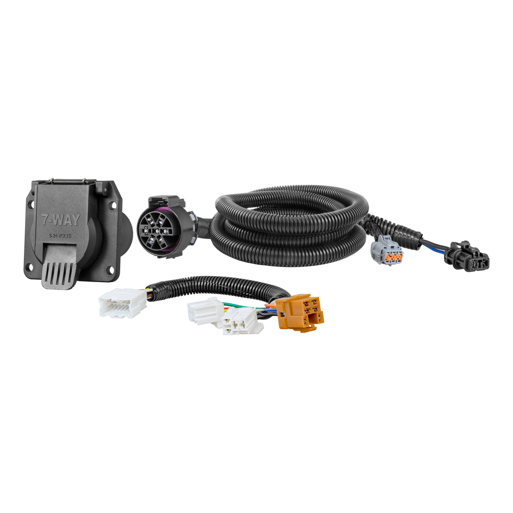 CURT 56226 Custom Wiring Connector, 7-Way RV Blade, Select Nissan and Suzuki