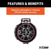 Load image into Gallery viewer, CURT 56229 Replacement USCAR Socket with 24" Wires (Vehicle Side) for Select Audi Q7, Buick Enclave, Buick Rainier, Cadillac Escalade, Cadillac Escalade ESV, Cadillac Escalade EXT, Cadillac XT5, Cadillac XT6, Chevrolet Avalanche, Chevrolet Avalanche