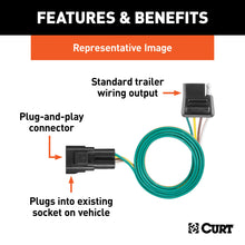 Load image into Gallery viewer, CURT 56245 Custom 4-Flat, Select Traverse, Acadia, Enclave, OEM Tow Package Required