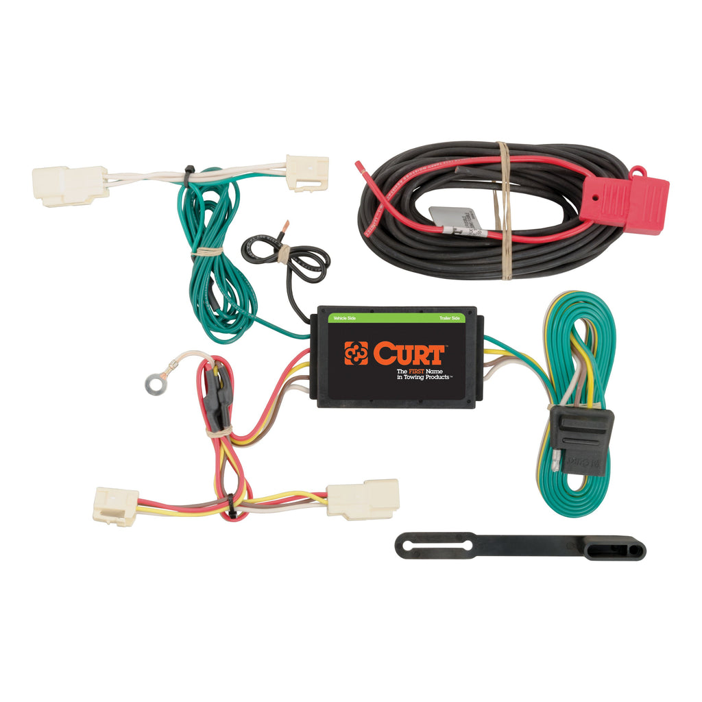 CURT 56246 Custom Wiring Harness, 4-Way Flat Output, Select Subaru Legacy