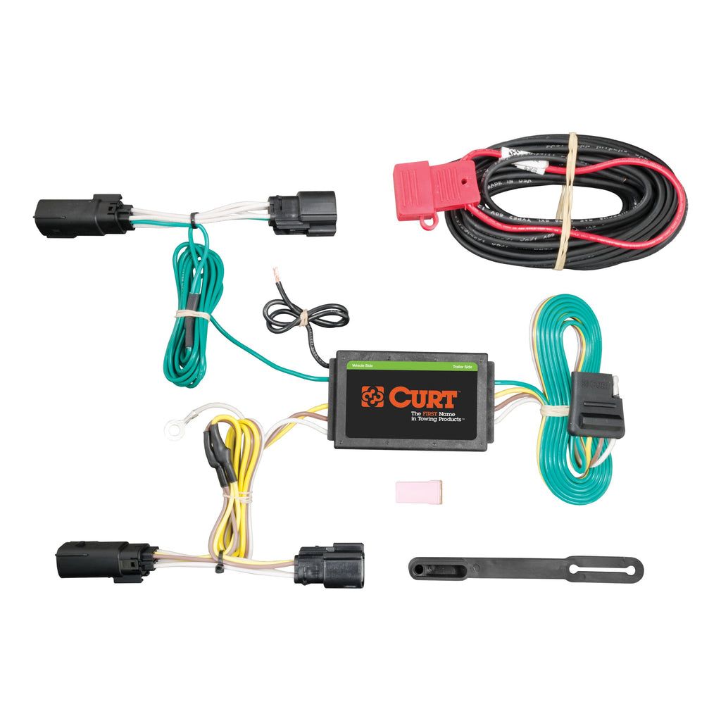 CURT 56258 Custom Wiring Harness, 4-Way Flat Output, Select Lincoln MKZ