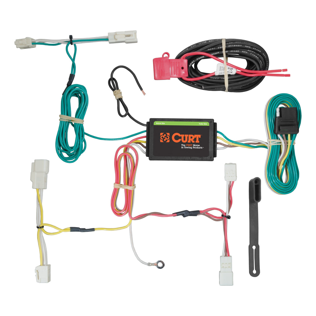 CURT 56261 Custom Wiring Harness, 4-Way Flat Output, Select Toyota Sienna