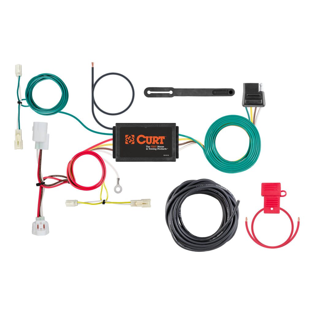 CURT 56280 Custom Wiring Harness, 4-Way Flat Output, Select Mazda 6
