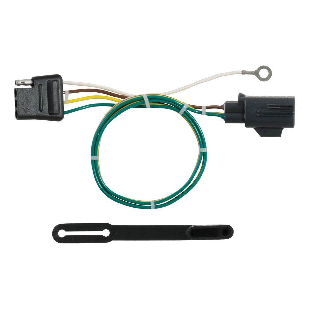 CURT 56293 Custom Wiring Connector, 4-Way Flat Output, Select Land Rover Range Rover, Sport