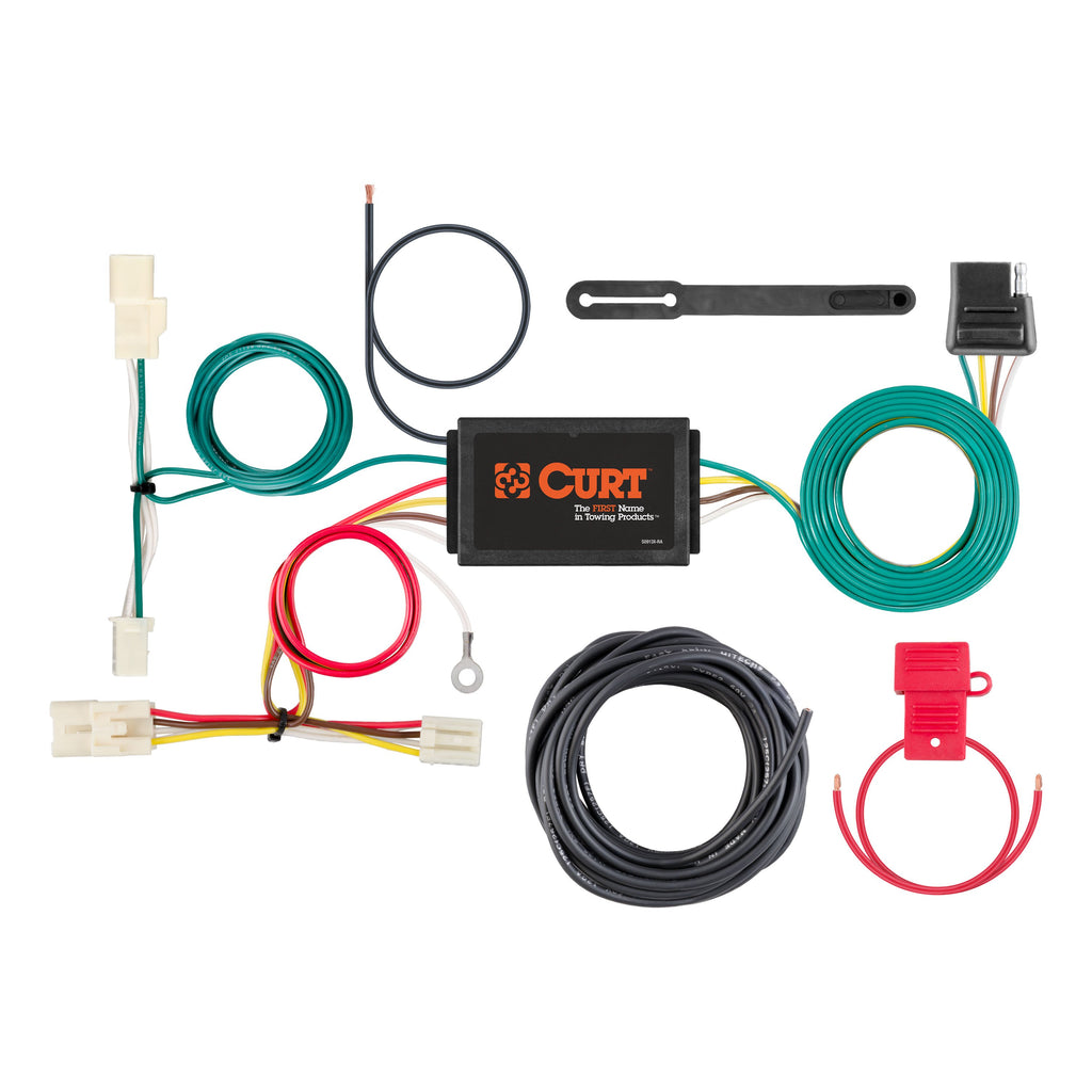 CURT 56314 Custom Wiring Harness, 4-Way Flat Output, Select Kia Optima