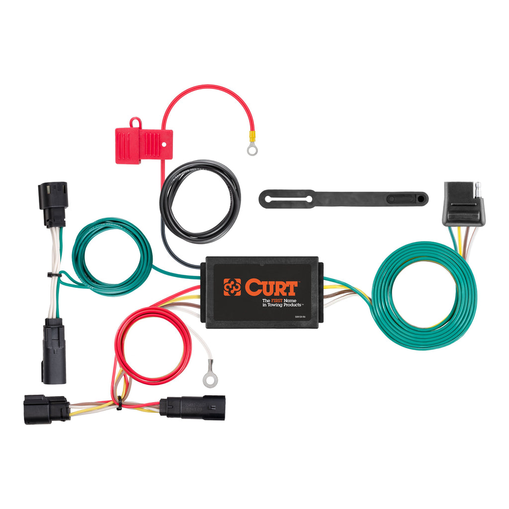 CURT 56315 Custom Wiring Harness, 4-Way Flat Output, Select Chevrolet Volt