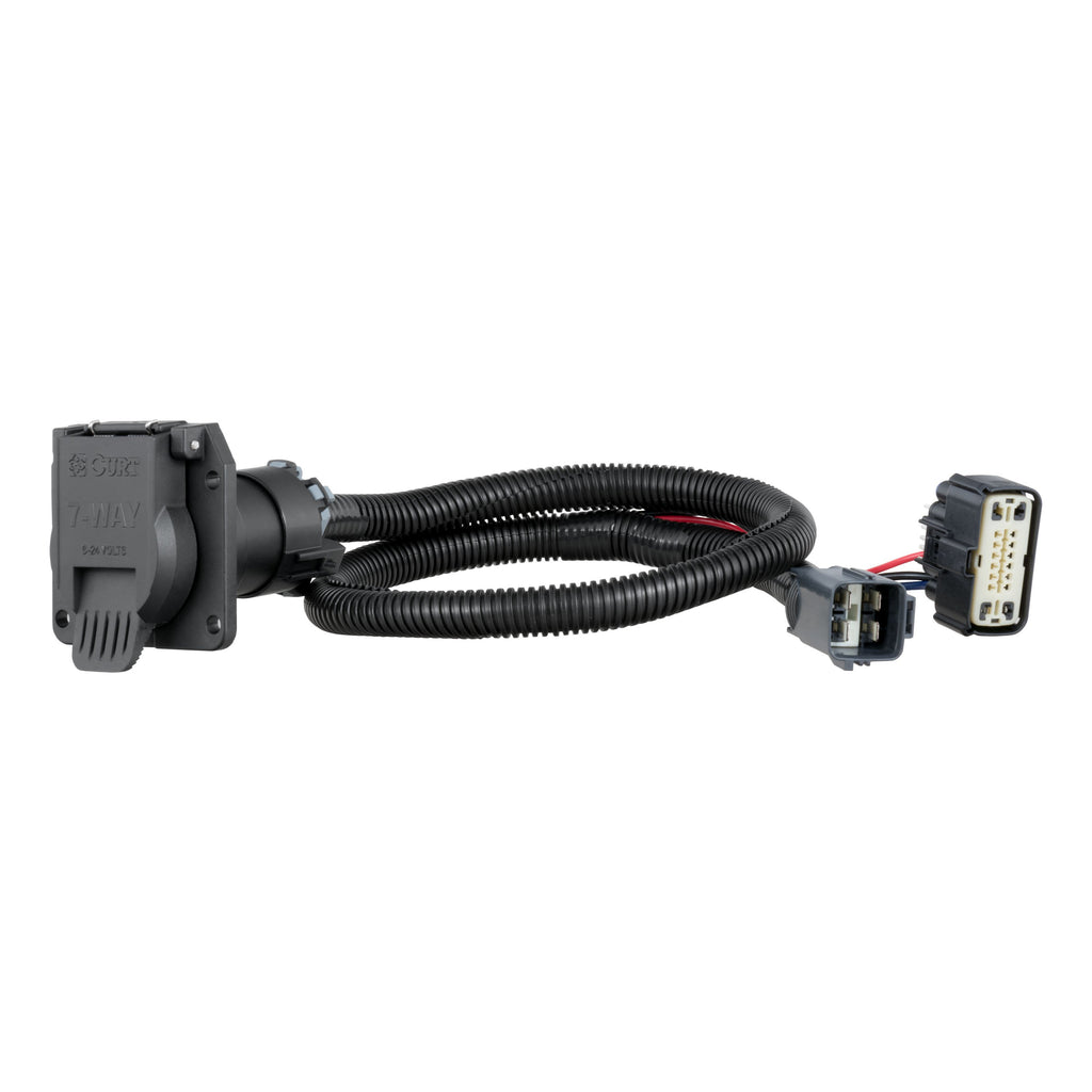 CURT 56326 Custom Wiring Connector, 7-Way RV Blade Output, Select Blazer, XT5, XT6, Acadia