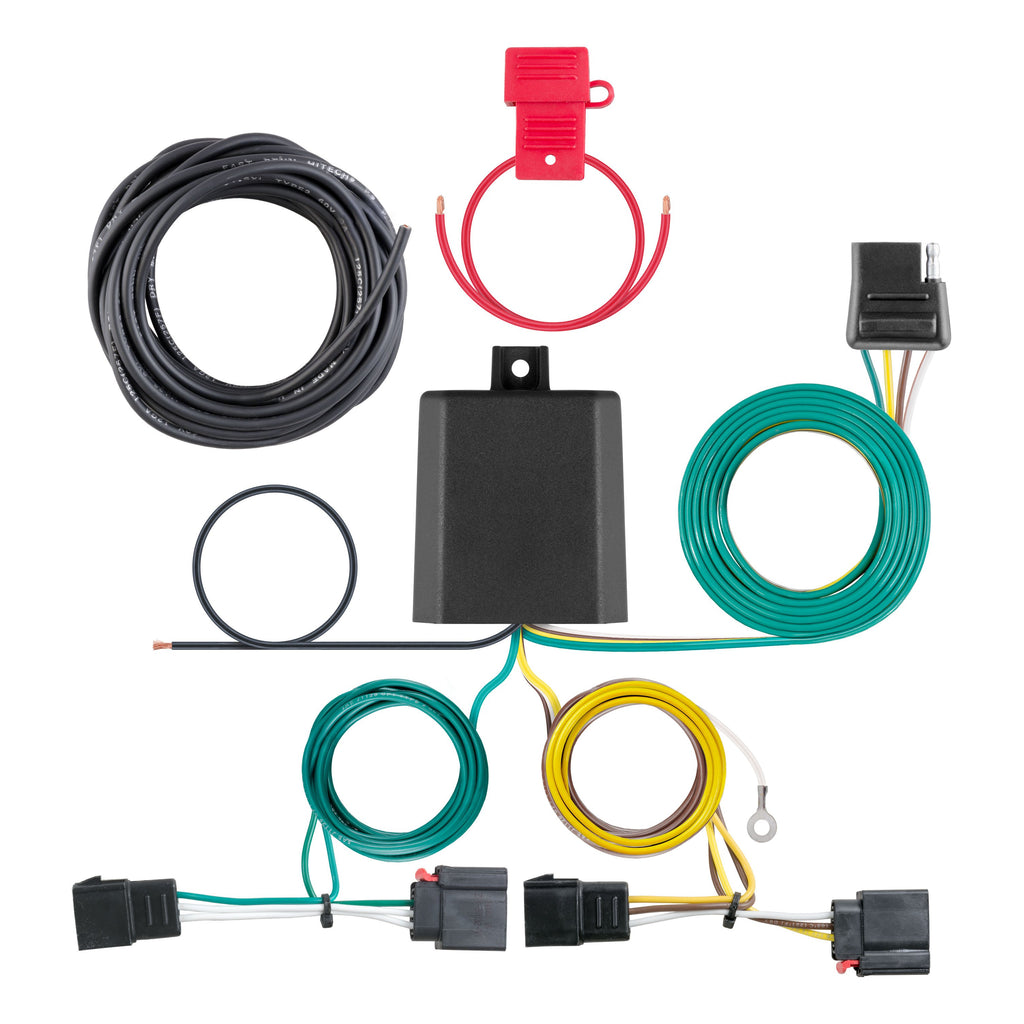 CURT 56333 Custom Wiring, 4-Flat, Select Town and Country, Durango, Grand Caravan, Patriot