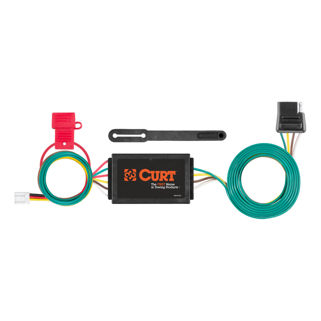 CURT 56338 Custom Wiring Connector, 4-Way Flat Output, Select Mazda CX-9