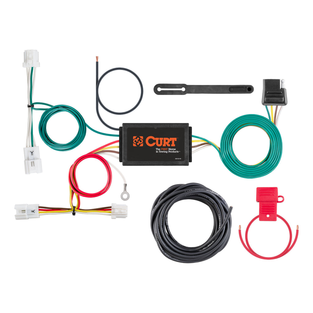 CURT 56339 Custom Wiring Harness, 4-Way Flat Output, Select Nissan Altima