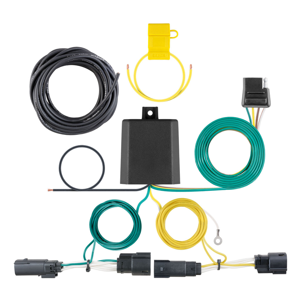 CURT 56351 Custom Wiring Harness, 4-Way Flat Output, Select Ford Fusion