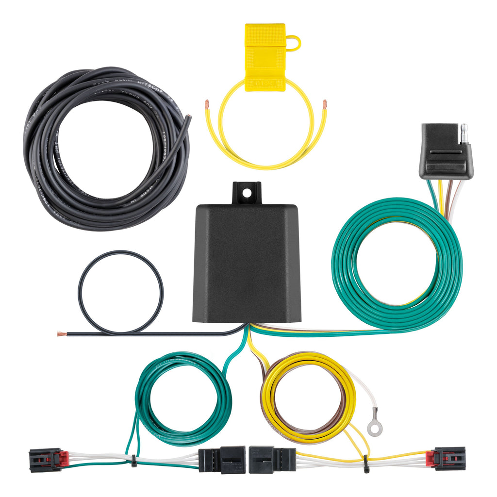 CURT 56374 Custom Wiring Harness, 4-Way Flat Output, Select Volkswagen Golf R