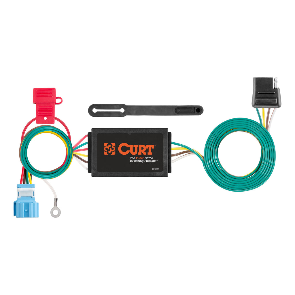 CURT 56382 Custom Wiring Connector, 4-Way Flat Output, Select Honda Odyssey