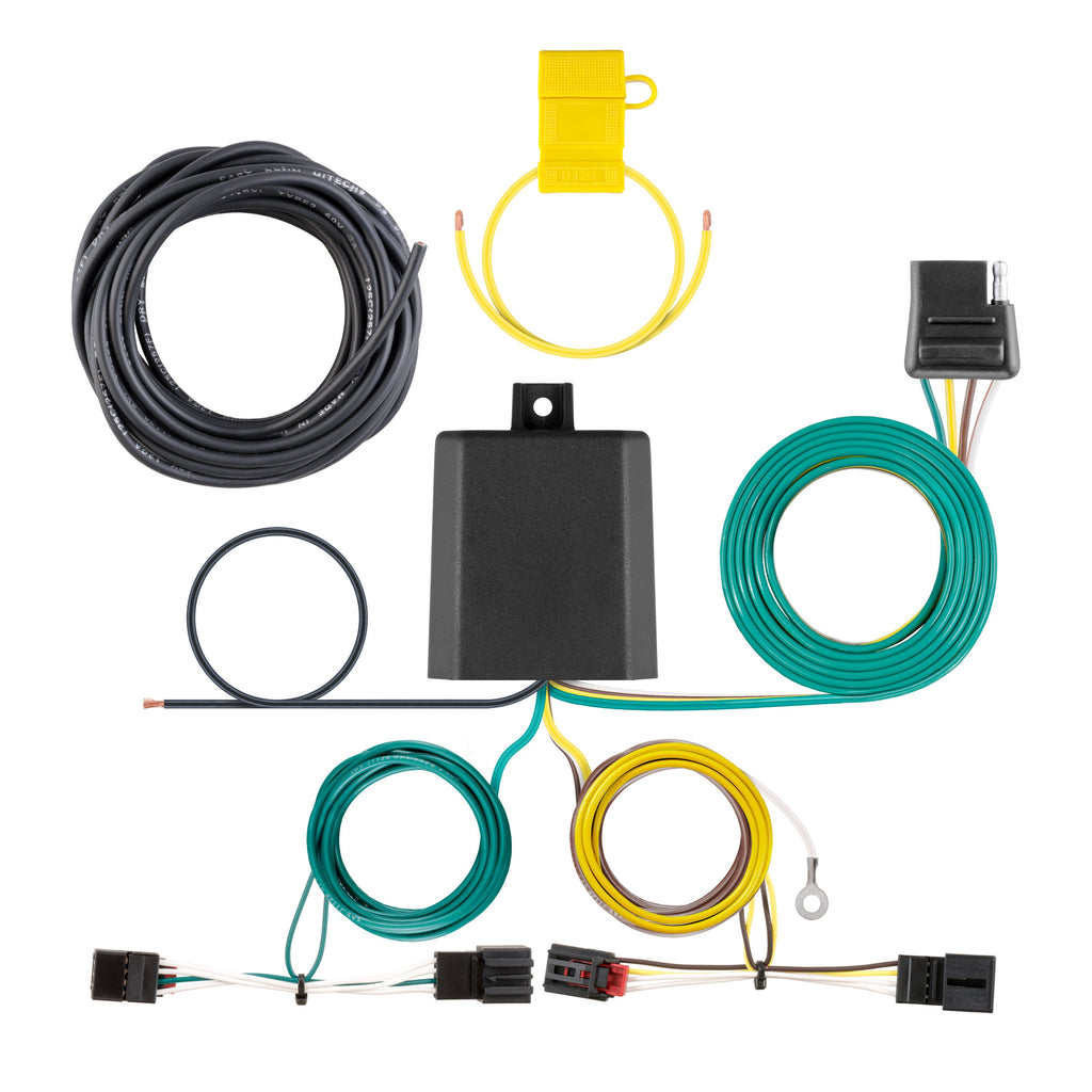 CURT 56391 Custom Wiring Harness, 4-Way Flat Output, Select Volkswagen Golf Alltrack